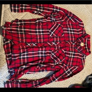 Faded Glory Red Flannel Size: Medium